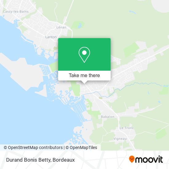 Durand Bonis Betty map