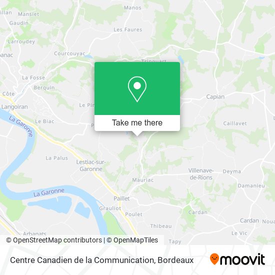 Centre Canadien de la Communication map