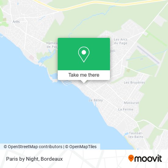 Mapa Paris by Night