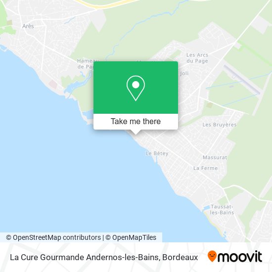 La Cure Gourmande Andernos-les-Bains map