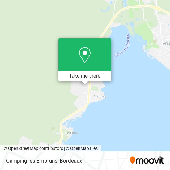 Mapa Camping les Embruns