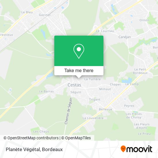 Planète Végétal map