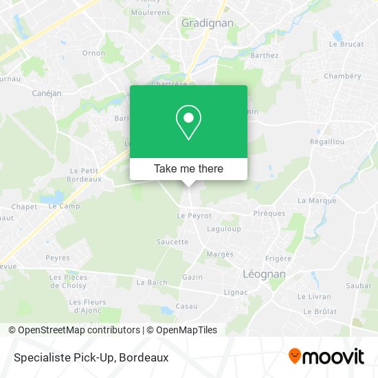 Specialiste Pick-Up map