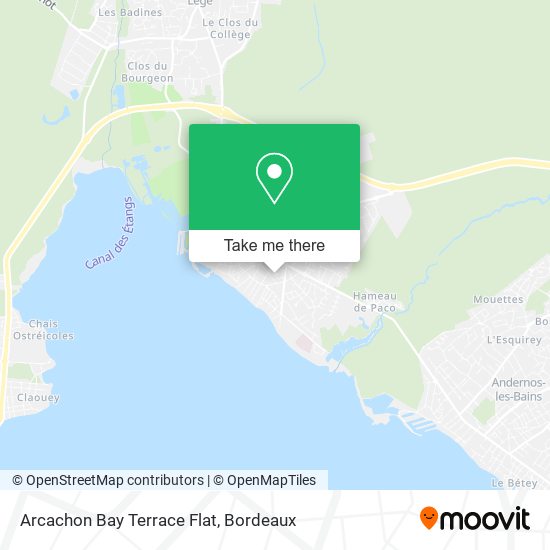 Arcachon Bay Terrace Flat map