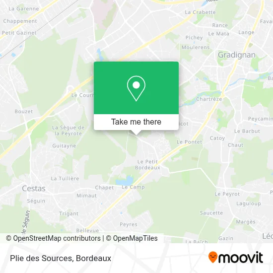 Plie des Sources map