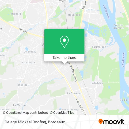 Delage Mickael Roofing map