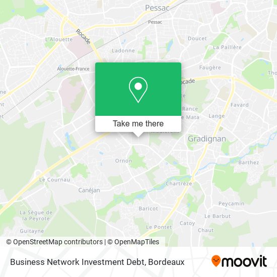 Mapa Business Network Investment Debt