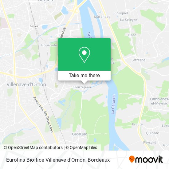 Eurofins Bioffice Villenave d'Ornon map