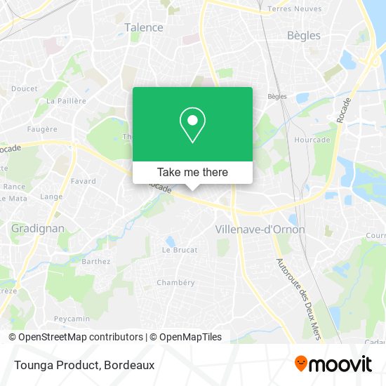 Tounga Product map