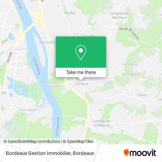 Bordeaux Gestion Immobilier map