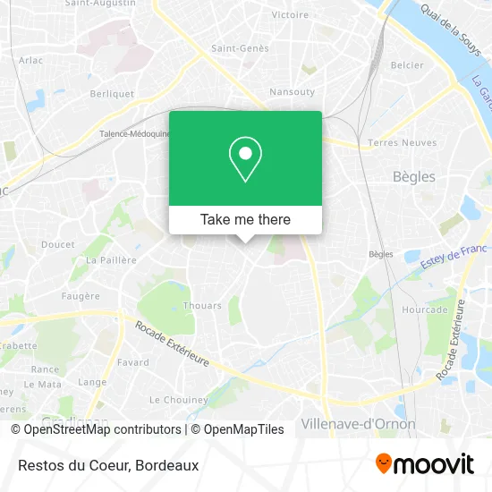 Restos du Coeur map
