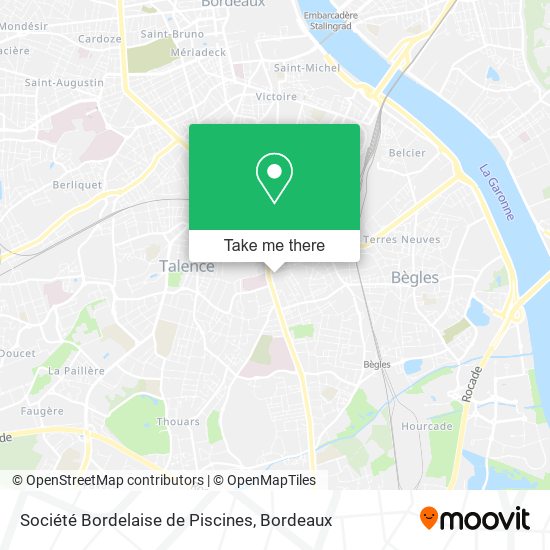 Société Bordelaise de Piscines map