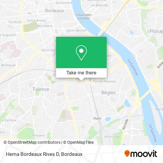 Hema Bordeaux Rives D map