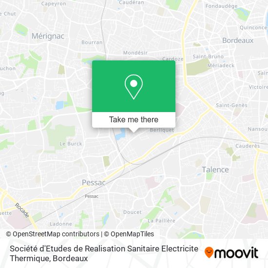 Mapa Société d'Etudes de Realisation Sanitaire Electricite Thermique