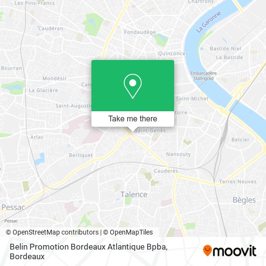 Belin Promotion Bordeaux Atlantique Bpba map