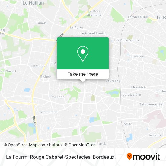 Mapa La Fourmi Rouge Cabaret-Spectacles