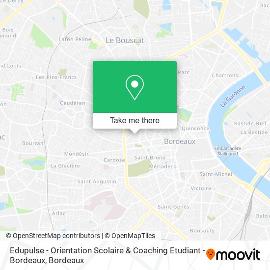 Edupulse - Orientation Scolaire & Coaching Etudiant - Bordeaux map