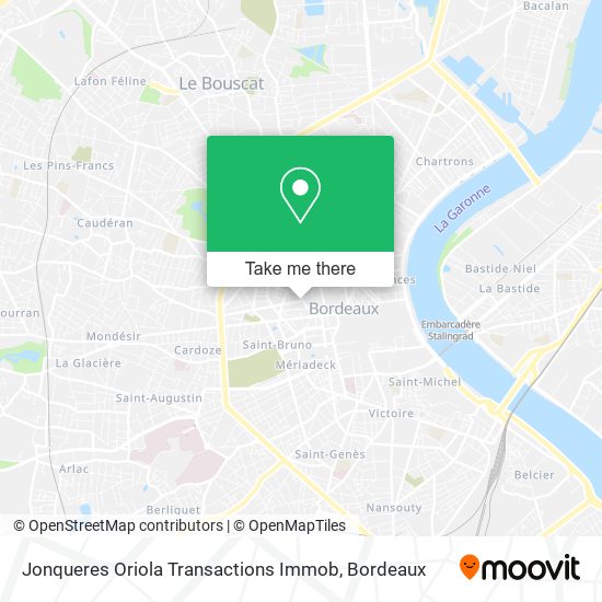 Jonqueres Oriola Transactions Immob map