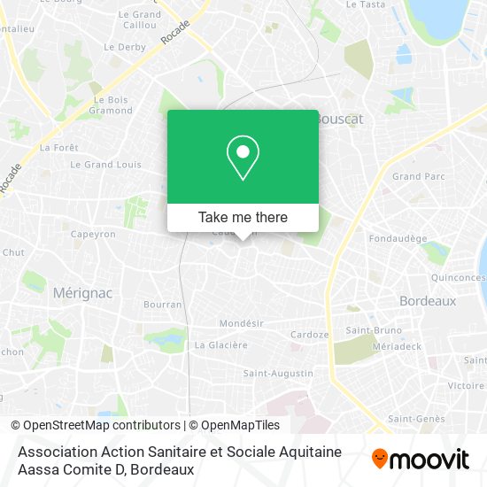 Mapa Association Action Sanitaire et Sociale Aquitaine Aassa Comite D