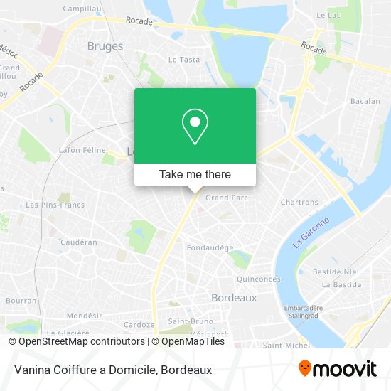 Vanina Coiffure a Domicile map