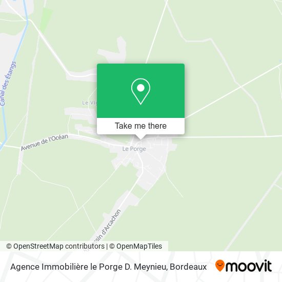 Mapa Agence Immobilière le Porge D. Meynieu
