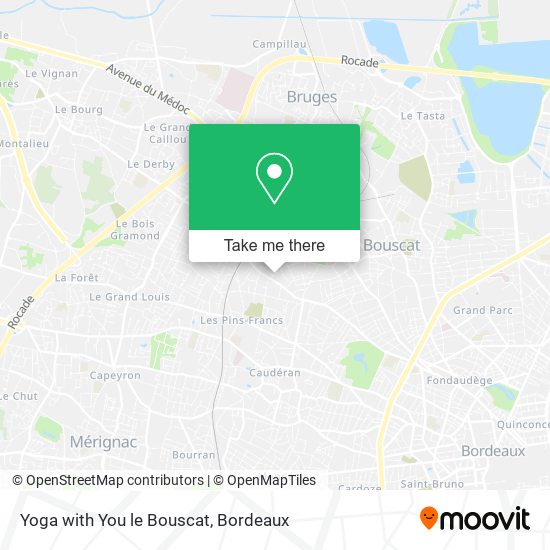 Yoga with You le Bouscat map