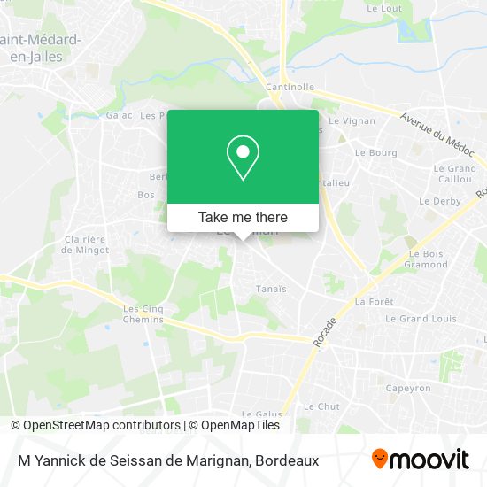 M Yannick de Seissan de Marignan map