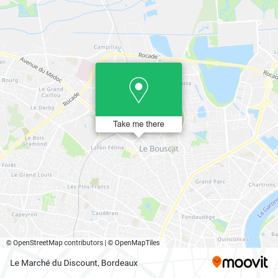 Mapa Le Marché du Discount