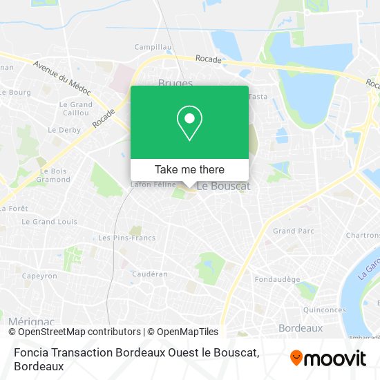 Foncia Transaction Bordeaux Ouest le Bouscat map