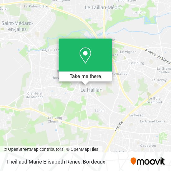 Theillaud Marie Elisabeth Renee map