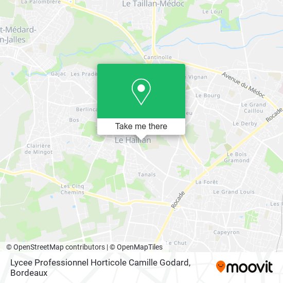 Lycee Professionnel Horticole Camille Godard map