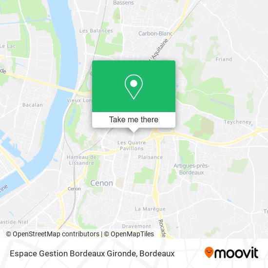 Mapa Espace Gestion Bordeaux Gironde