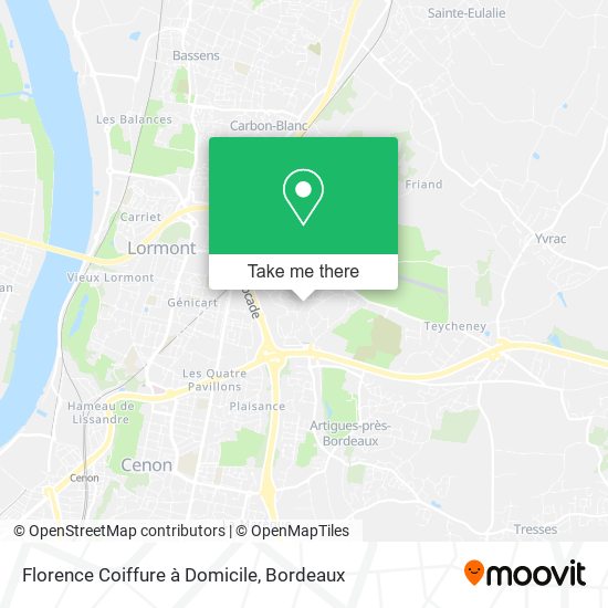 Mapa Florence Coiffure à Domicile