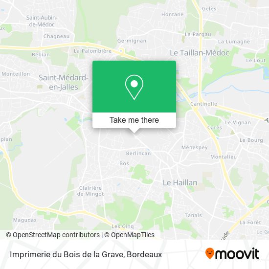 Mapa Imprimerie du Bois de la Grave