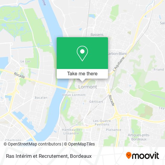 Ras Intérim et Recrutement map