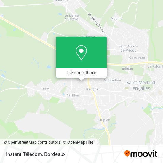 Instant Télécom map