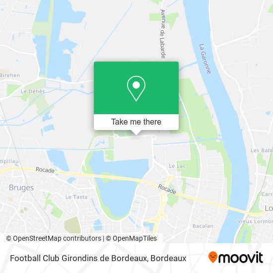 Mapa Football Club Girondins de Bordeaux