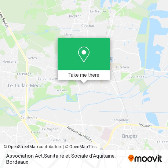 Association Act.Sanitaire et Sociale d'Aquitaine map