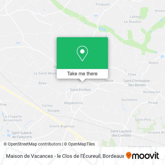 Maison de Vacances - le Clos de l'Écureuil map