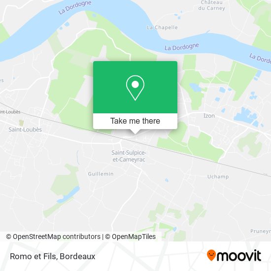 Romo et Fils map