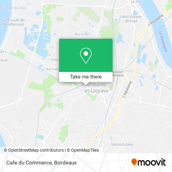 Mapa Cafe du Commerce