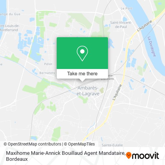 Maxihome Marie-Annick Bouillaud Agent Mandataire map