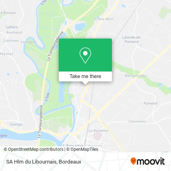 Mapa SA Hlm du Libournais