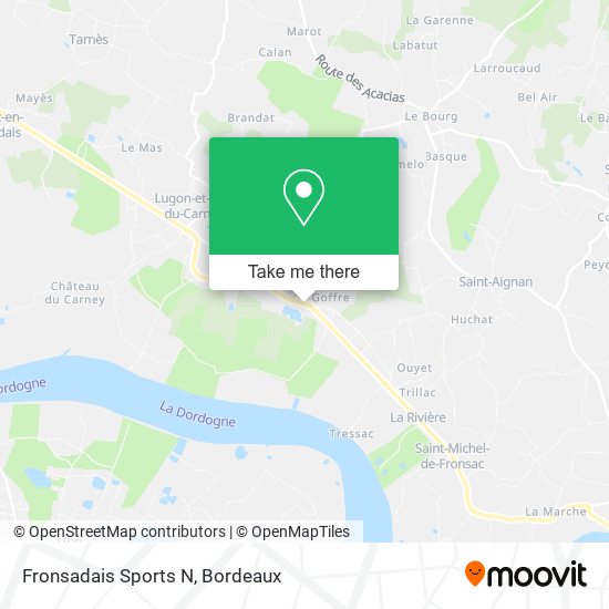 Mapa Fronsadais Sports N