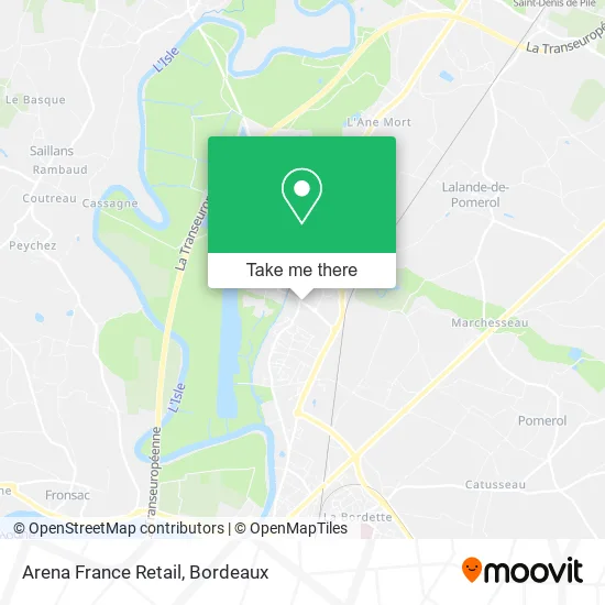 Arena France Retail map