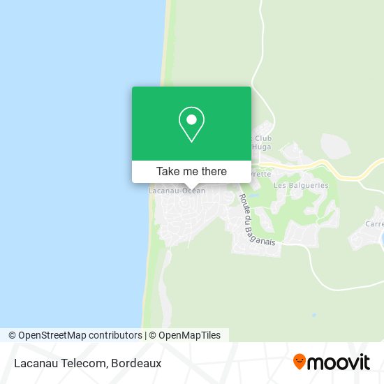 Mapa Lacanau Telecom