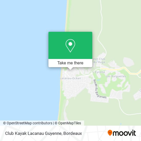 Club Kayak Lacanau Guyenne map