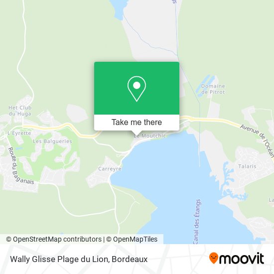 Wally Glisse Plage du Lion map
