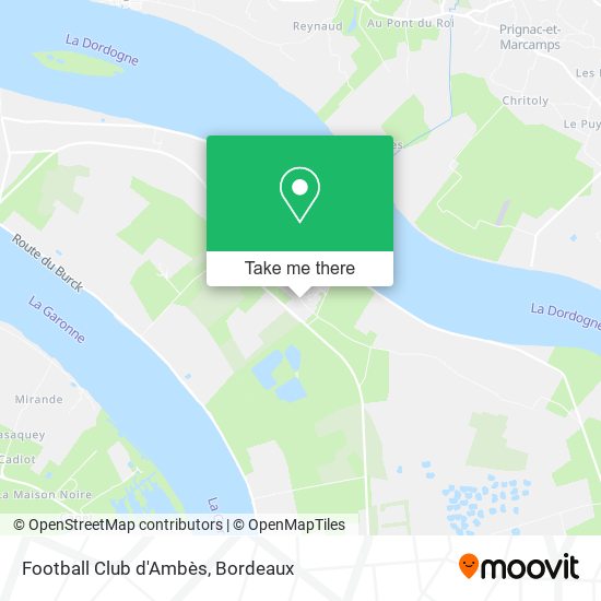 Mapa Football Club d'Ambès