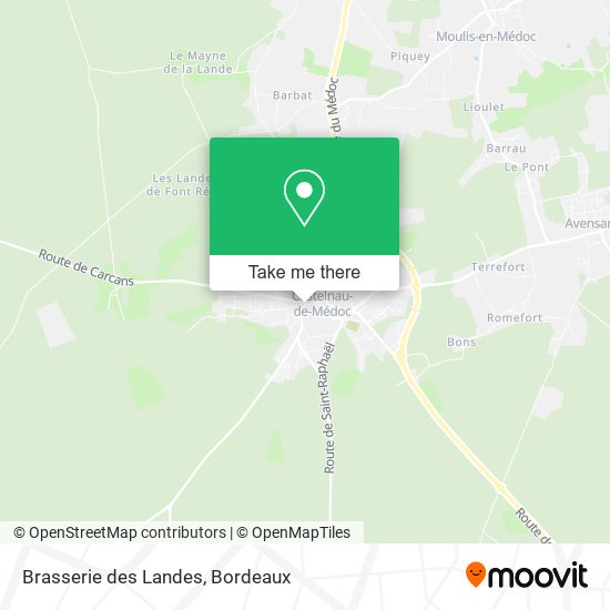 Brasserie des Landes map